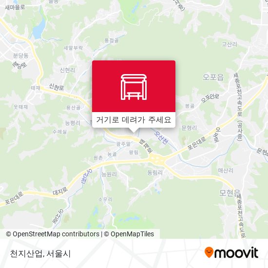 천지산업 지도