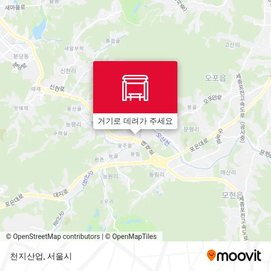 천지산업 지도