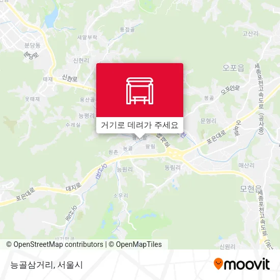 능골삼거리 지도