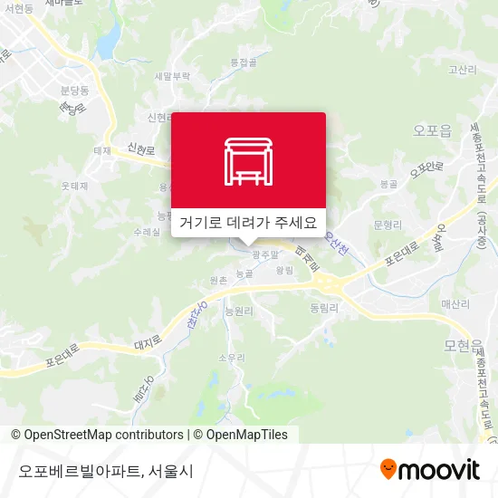 오포베르빌아파트 지도