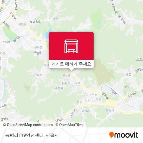 능평리119안전센터 지도