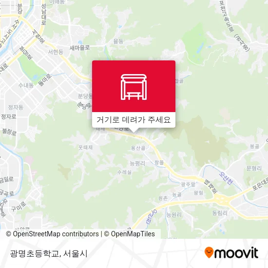 광명초등학교 지도
