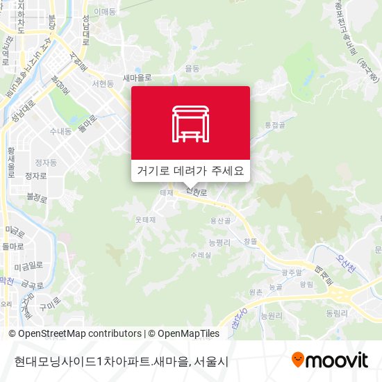 현대모닝사이드1차아파트.새마을 지도