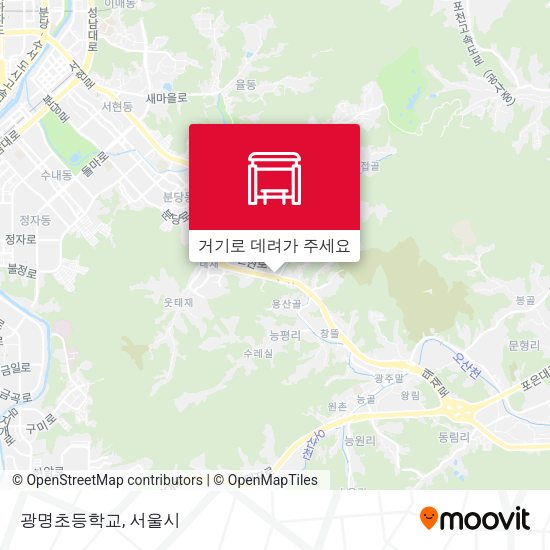 광명초등학교 지도