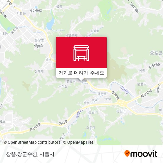 창뜰.장군수산 지도