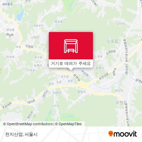천지산업 지도
