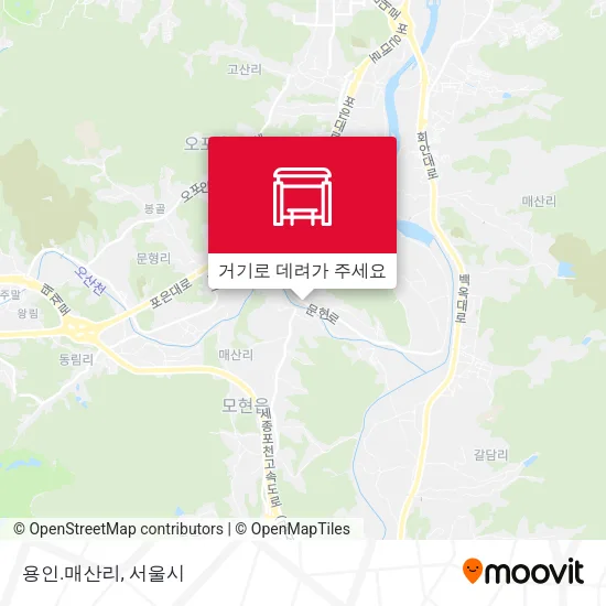 용인.매산리 지도