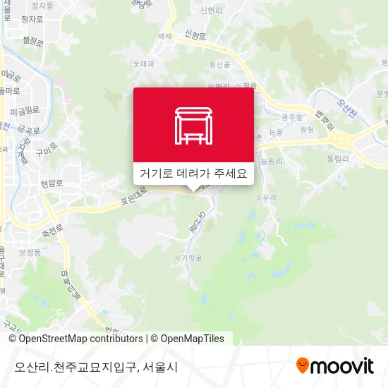 오산리.천주교묘지입구 지도
