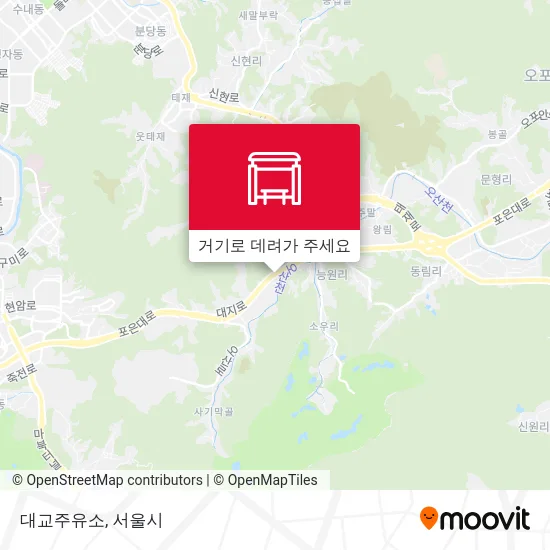 대교주유소 지도