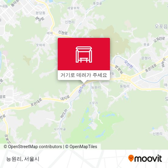 능원리 지도