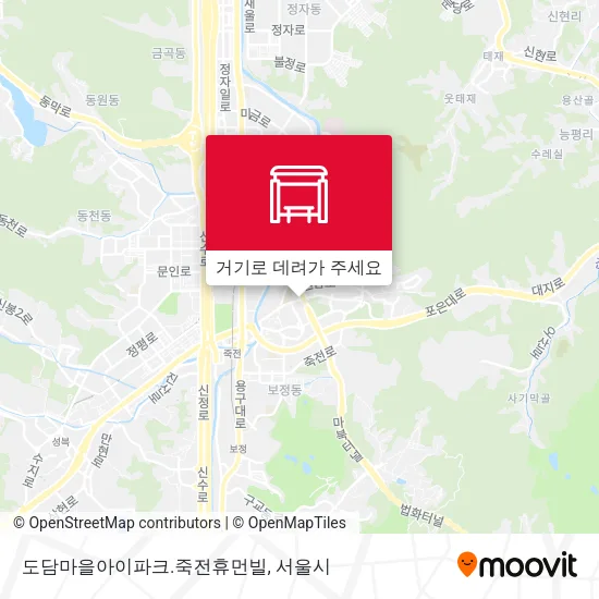 도담마을아이파크.죽전휴먼빌 지도