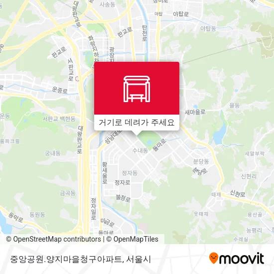 중앙공원.양지마을청구아파트 지도