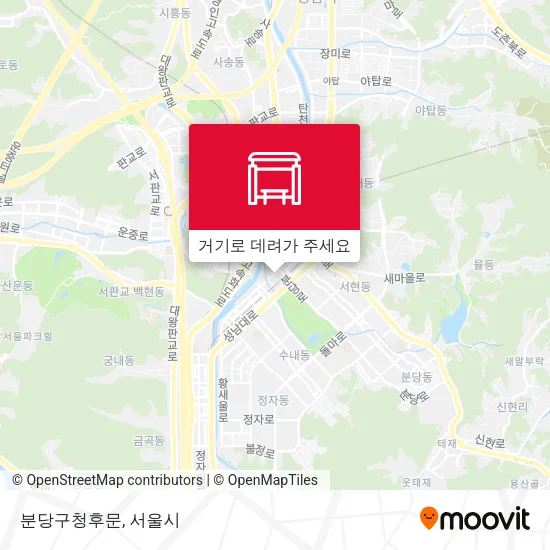 분당구청후문 지도