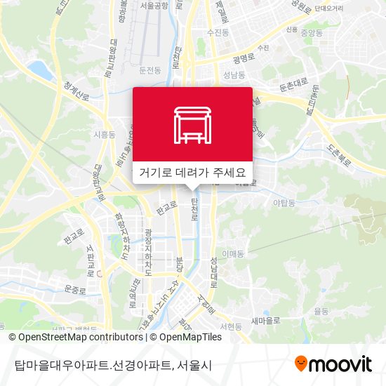 탑마을대우아파트.선경아파트 지도