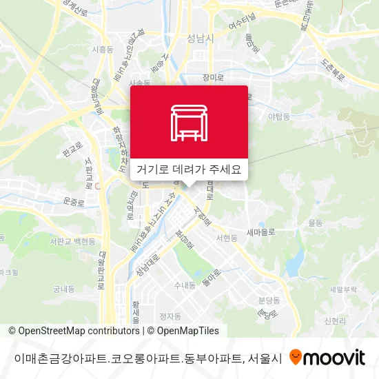 이매촌금강아파트.코오롱아파트.동부아파트 지도