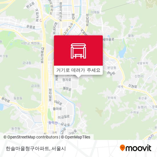 한솔마을청구아파트 지도