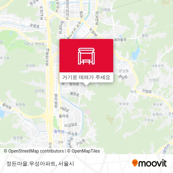 정든마을.우성아파트 지도