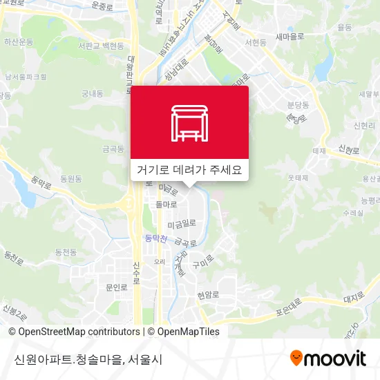 신원아파트.청솔마을 지도