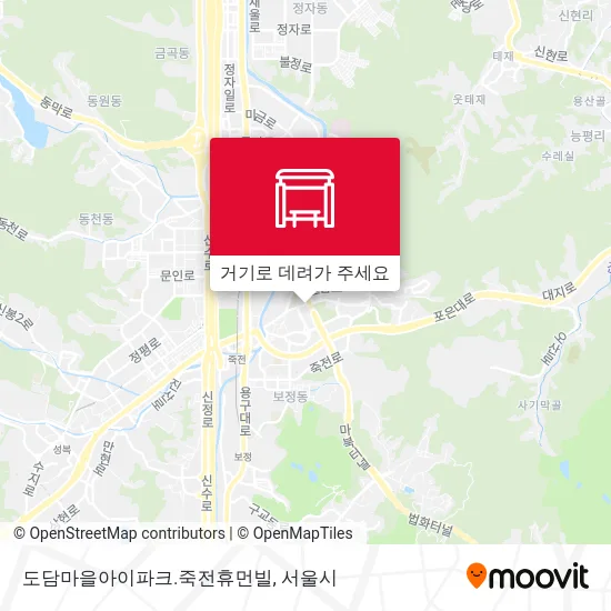 도담마을아이파크.죽전휴먼빌 지도