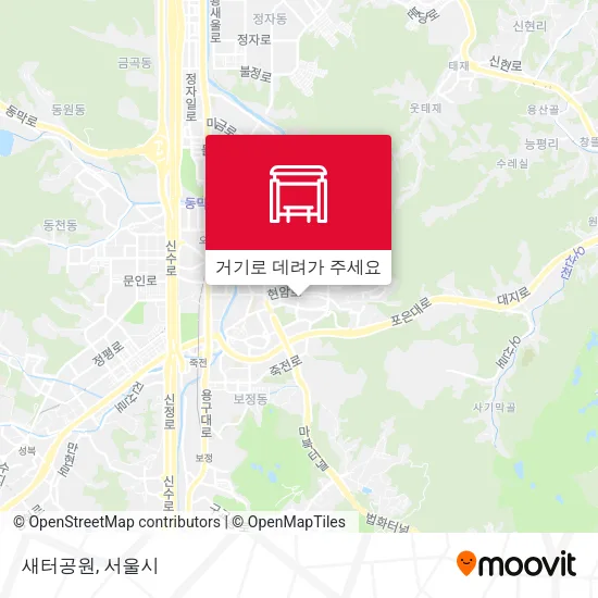 새터공원 지도