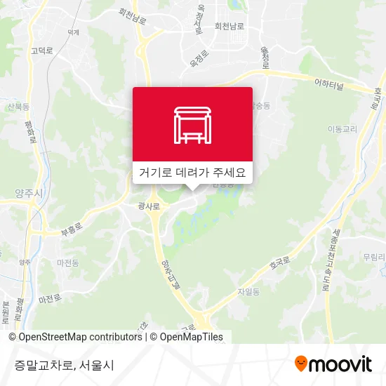증말교차로 지도