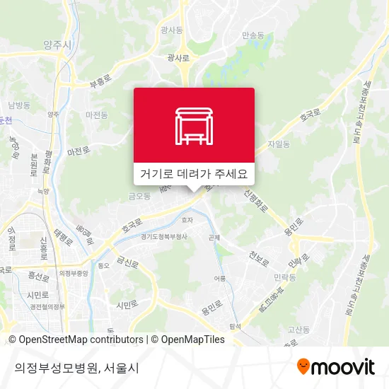 의정부성모병원 지도