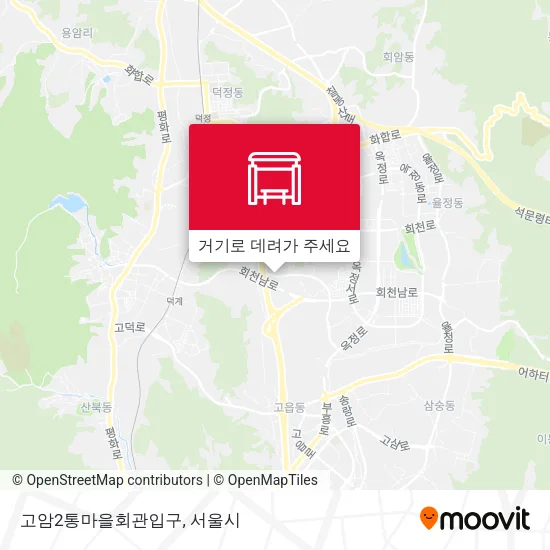 고암2통마을회관입구 지도