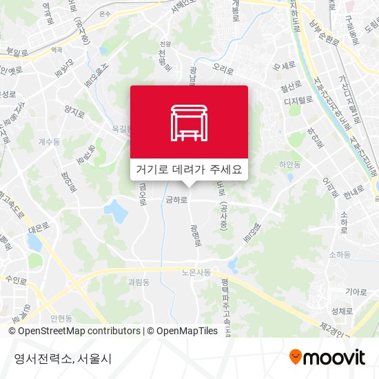 영서전력소 지도