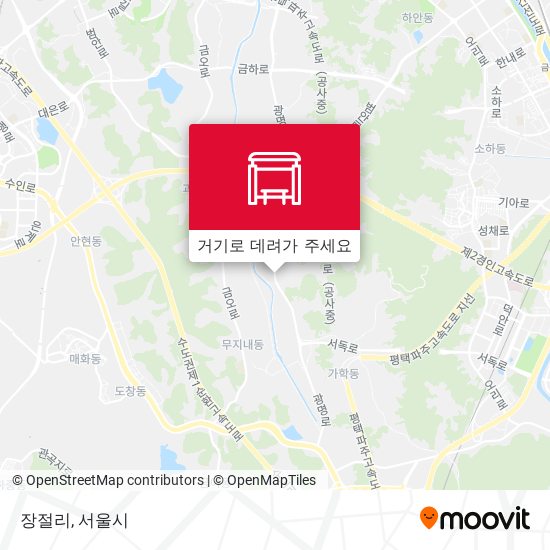장절리 지도