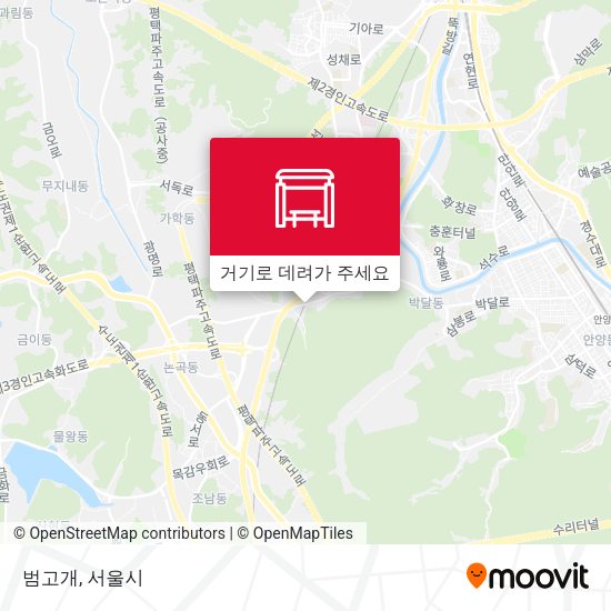 범고개 지도