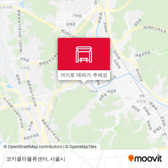 코카콜라물류센터 지도