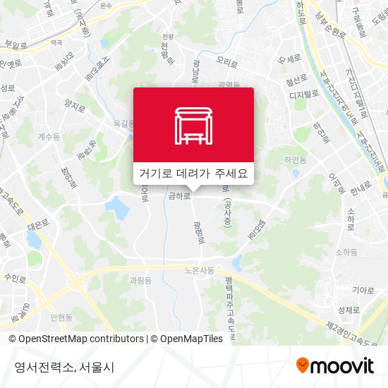 영서전력소 지도