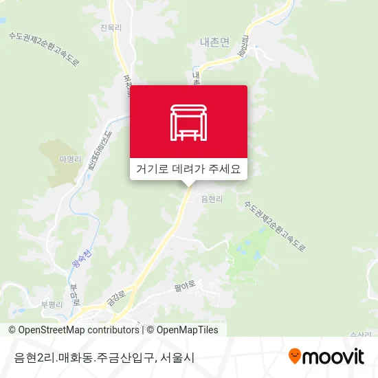 음현2리.매화동.주금산입구 지도