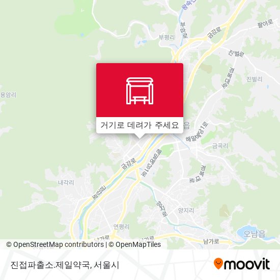 진접파출소.제일약국 지도
