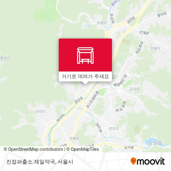 진접파출소.제일약국 지도