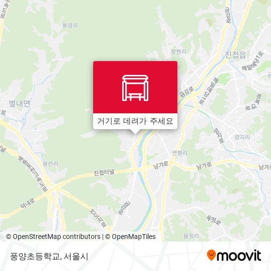 풍양초등학교 지도