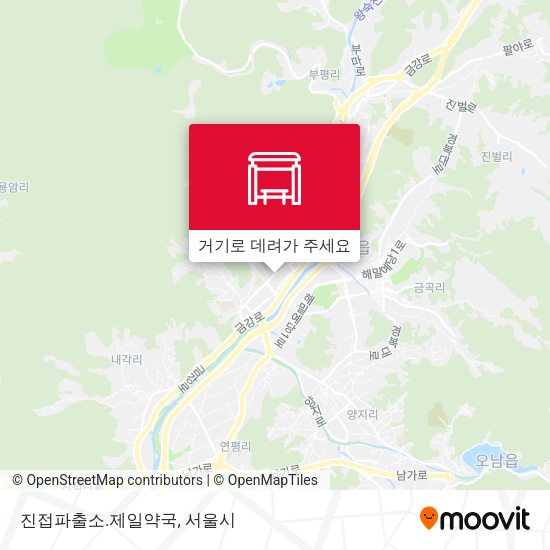 진접파출소.제일약국 지도