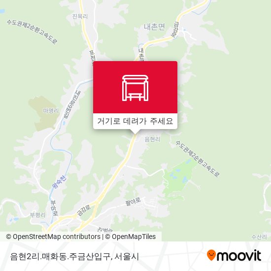음현2리.매화동.주금산입구 지도