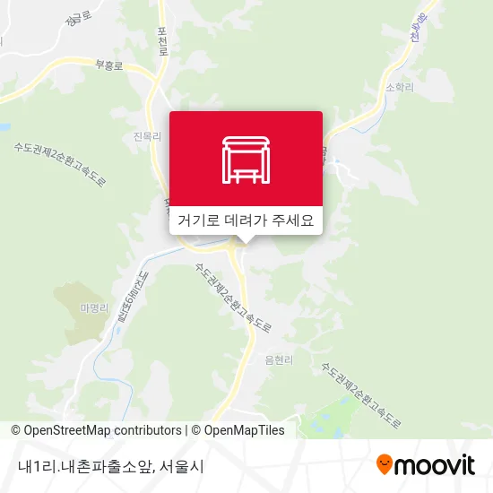 내1리.내촌파출소앞 지도