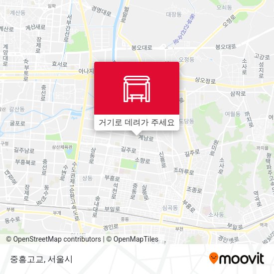 중흥고교 지도