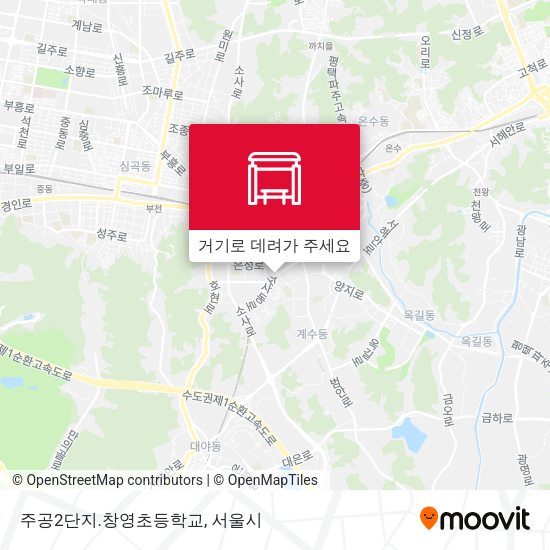 주공2단지.창영초등학교 지도
