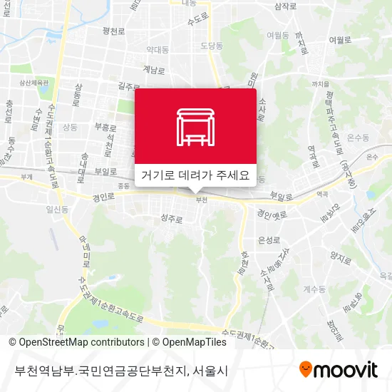 부천역남부.국민연금공단부천지 지도