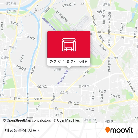대장동종점 지도