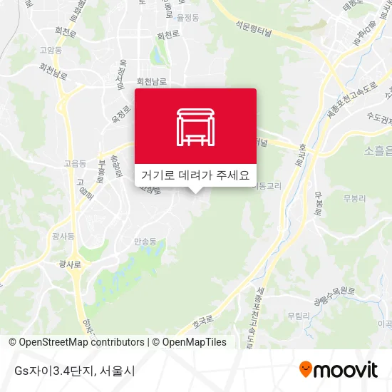 Gs자이3.4단지 지도