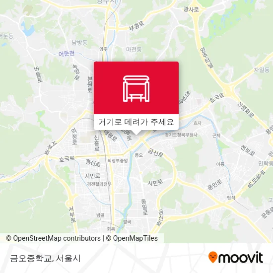 금오중학교 지도