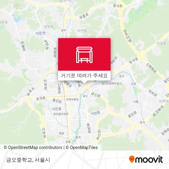 금오중학교 지도
