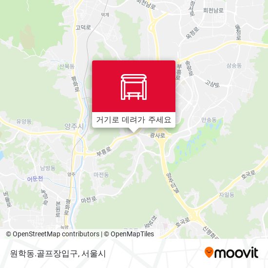 원학동.골프장입구 지도