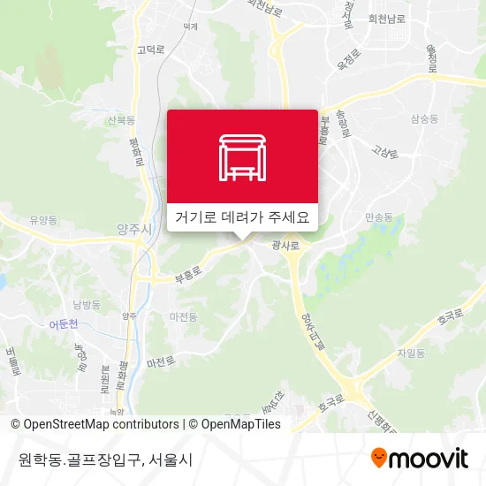 원학동.골프장입구 지도