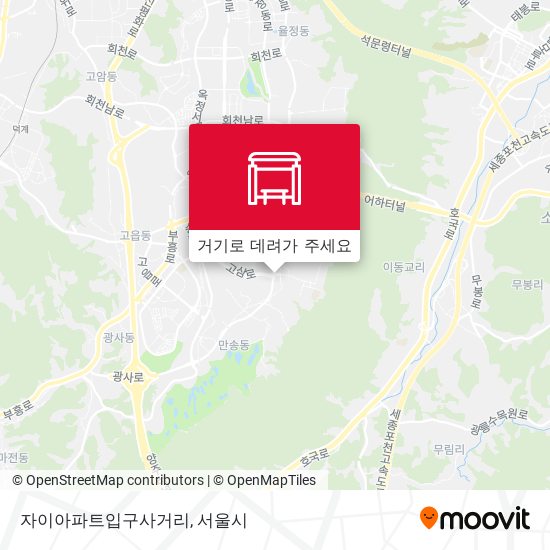 자이아파트입구사거리 지도