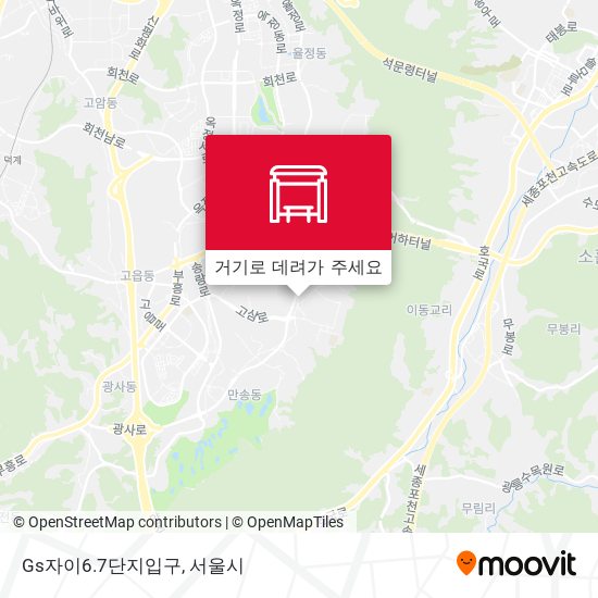 Gs자이6.7단지입구 지도